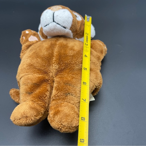 Vintage TAKE OFF Brown Tiger Hand Puppet Stuffed Animal Plush 9” Long - Picture 8 of 9